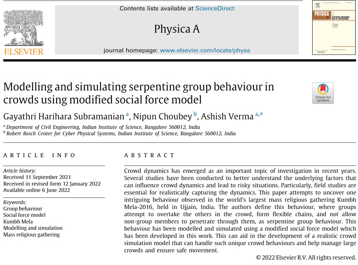 Modelling and simulating serpentine group behaviour in crowds using modified social force model